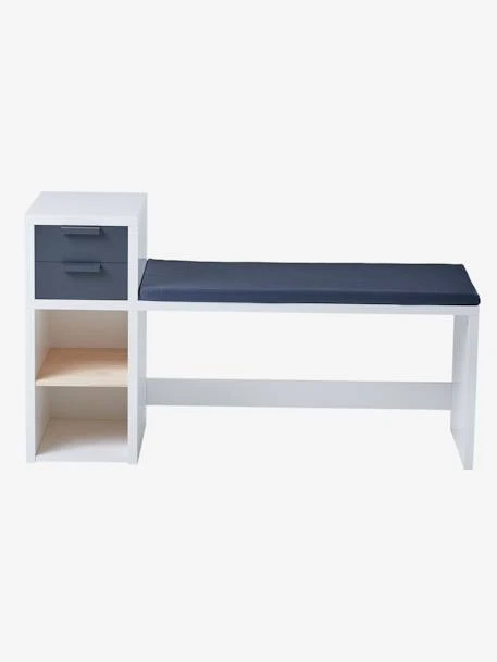 Banc De Lecture + Rangement LIGNE REGLISSE Blanc/gris Foncé - Vertbaudet 7 Banc De Lecture + Rangement LIGNE REGLISSE Blanc/gris Foncé - Vertbaudet – Image 5