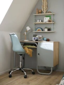 Bureau Enfant Vintage OXFORD Bleu - Vertbaudet -Meubles Pour Enfants bureau enfant vintage oxford 5