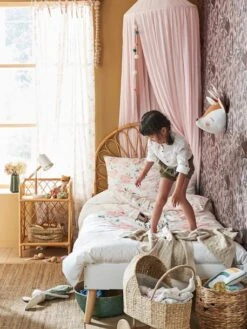 Cadre De Lit LIGNE CONFETTI Blanc/bois - Vertbaudet -Meubles Pour Enfants cadre de lit ligne confetti 2