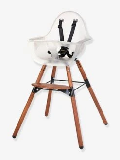 Chaise Haute Evolu 2 + Arceau CHILDHOME Transparent Naturel - Childhome