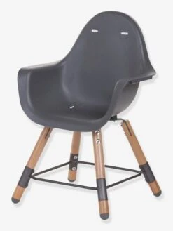 Chaise Haute Evolu 2 CHILDHOME + Coussin Néoprène Anthracite/gris - Childhome -Meubles Pour Enfants chaise haute evolu 2 childhome coussin neoprene 2