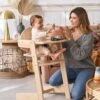 Chaise Haute évolutive Woody 2 VERTBAUDET Bois - Vertbaudet -Meubles Pour Enfants chaise haute evolutive woody 2 vertbaudet