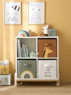 Les 3 Bacs De Rangement Tanzanie Tilleul Foncé Imprimé - Vertbaudet -Meubles Pour Enfants les 3 bacs de rangement tanzanie 4