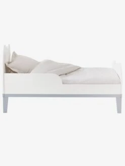 Lit évolutif Enfant LIGNE NUAGE Blanc/gris - Vertbaudet -Meubles Pour Enfants lit evolutif enfant ligne nuage 4