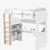 Lit Mezzanine Avec Bureau Et Rangement LIGNE EVEREST Kaki - Vertbaudet -Meubles Pour Enfants lit mezzanine avec bureau et rangement ligne everest