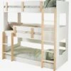 Lits Superposés 3 Niveaux LIGNE EVEREST Blanc/bois - Vertbaudet 2 Lits Superposés 3 Niveaux LIGNE EVEREST Blanc/bois - Vertbaudet -Meubles Pour Enfants lits superposes 3 niveaux ligne everest