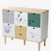 Meuble 6 Bacs Jungle Blanc - Vertbaudet -Meubles Pour Enfants meuble 6 bacs jungle