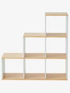 Meuble 6 Cases Blanc / Bois - Vertbaudet -Meubles Pour Enfants meuble 6 cases 2
