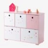 Meuble De Rangement 5 Bacs LIGNE FEERIE Rose étoiles - Vertbaudet -Meubles Pour Enfants meuble de rangement 5 bacs ligne feerie