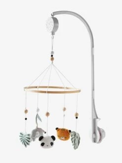 Mobile Musical HANOÏ Vert / Multicolore - Vertbaudet -Meubles Pour Enfants mobile musical hanoi 2