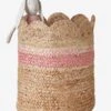 Panier En Jute Festonné Fiore Osier/rose - Vertbaudet 2 Panier En Jute Festonné Fiore Osier/rose - Vertbaudet -Meubles Pour Enfants panier en jute festonne fiore