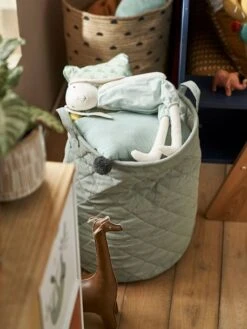 Panier Matelassé Guimauve Jaune Moutarde - Vertbaudet -Meubles Pour Enfants panier matelasse guimauve 4