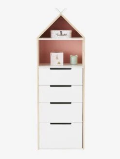 Semainier Fond Réversible Bleu Ou Rose LIGNE TIPILI Bleu Clair - Vertbaudet -Meubles Pour Enfants semainier fond reversible bleu ou rose ligne tipili 3