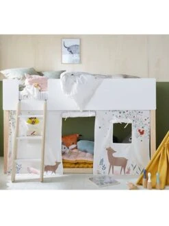 Tente De Lit Forêt Enchantée Blanc - Vertbaudet -Meubles Pour Enfants tente de lit foret enchantee 2