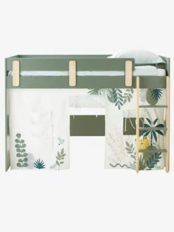 Tente De Lit Jungle Imaginaire Blanc Clair Uni Avec Decor - Vertbaudet -Meubles Pour Enfants tente de lit jungle imaginaire 5